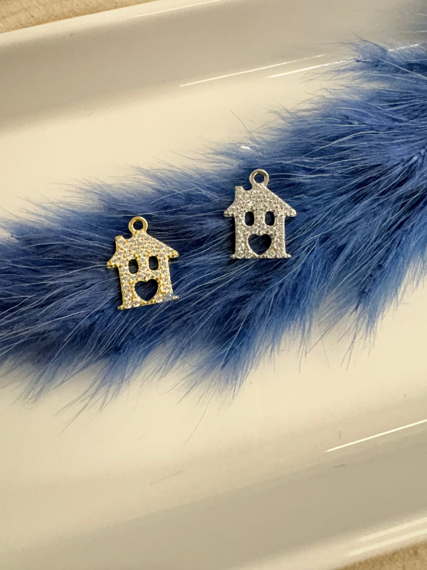 Charm Casetta Con Zirconi