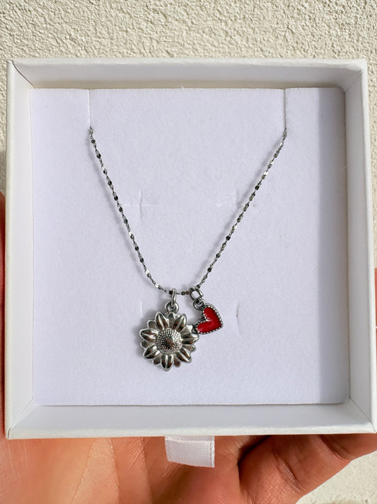 Collana Girasole Mini Cuore