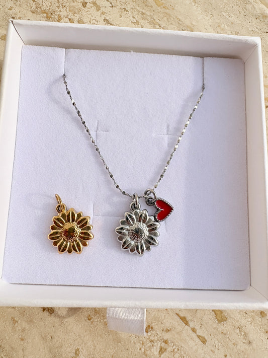 Collana Girasole Mini Cuore