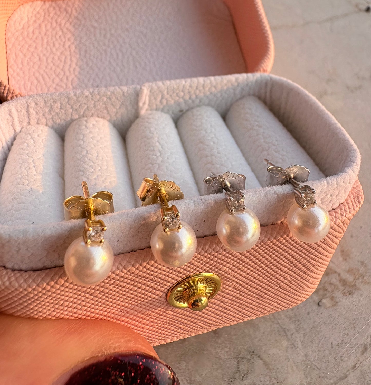 Orecchini Perla e Zircone