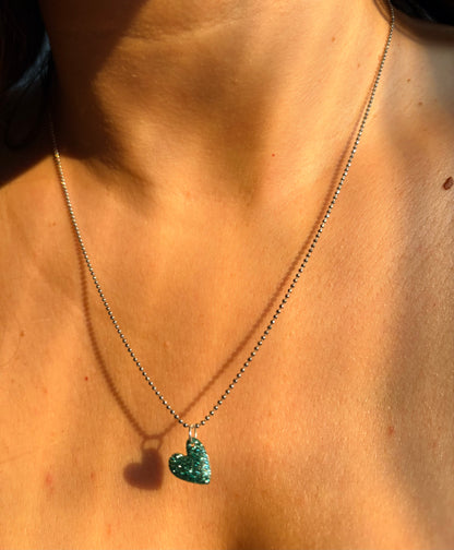 Diamantina con Cuore Glitter