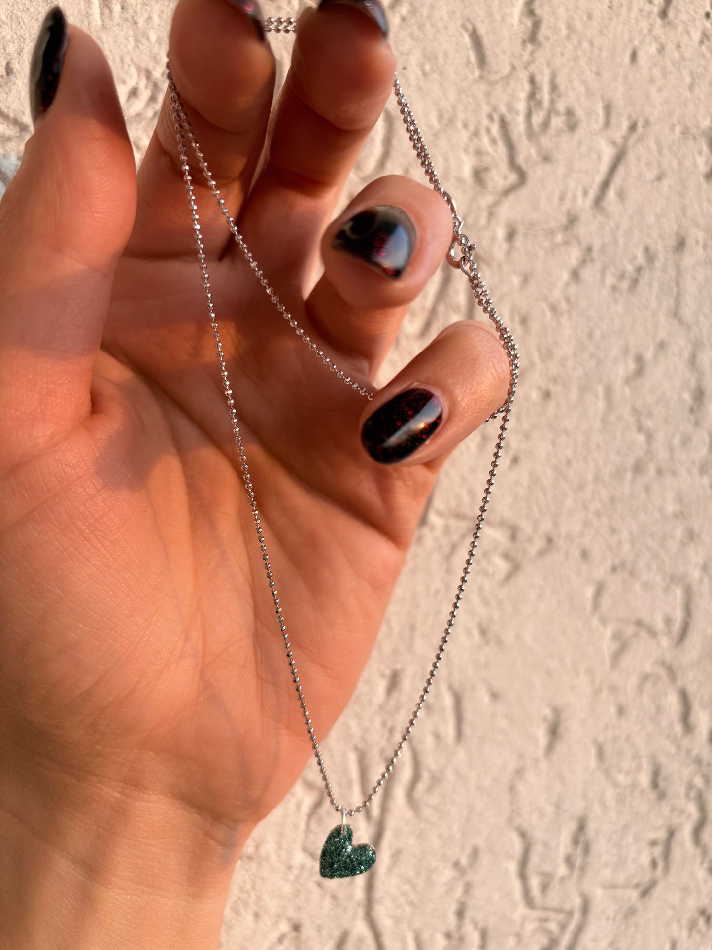 Diamantina con Cuore Glitter