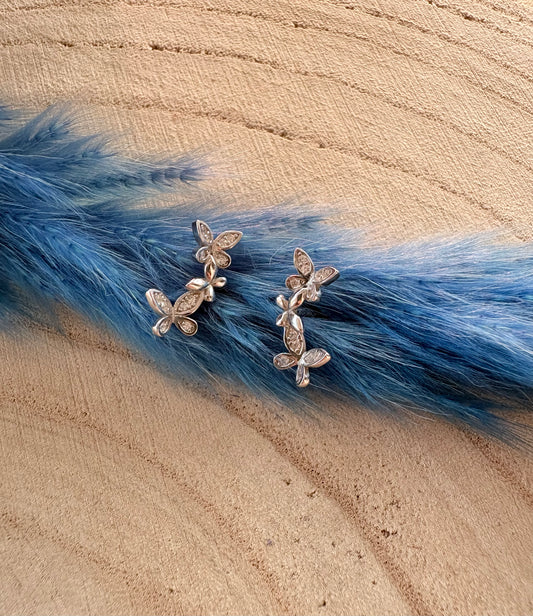 Orecchini Farfalla con Zirconi